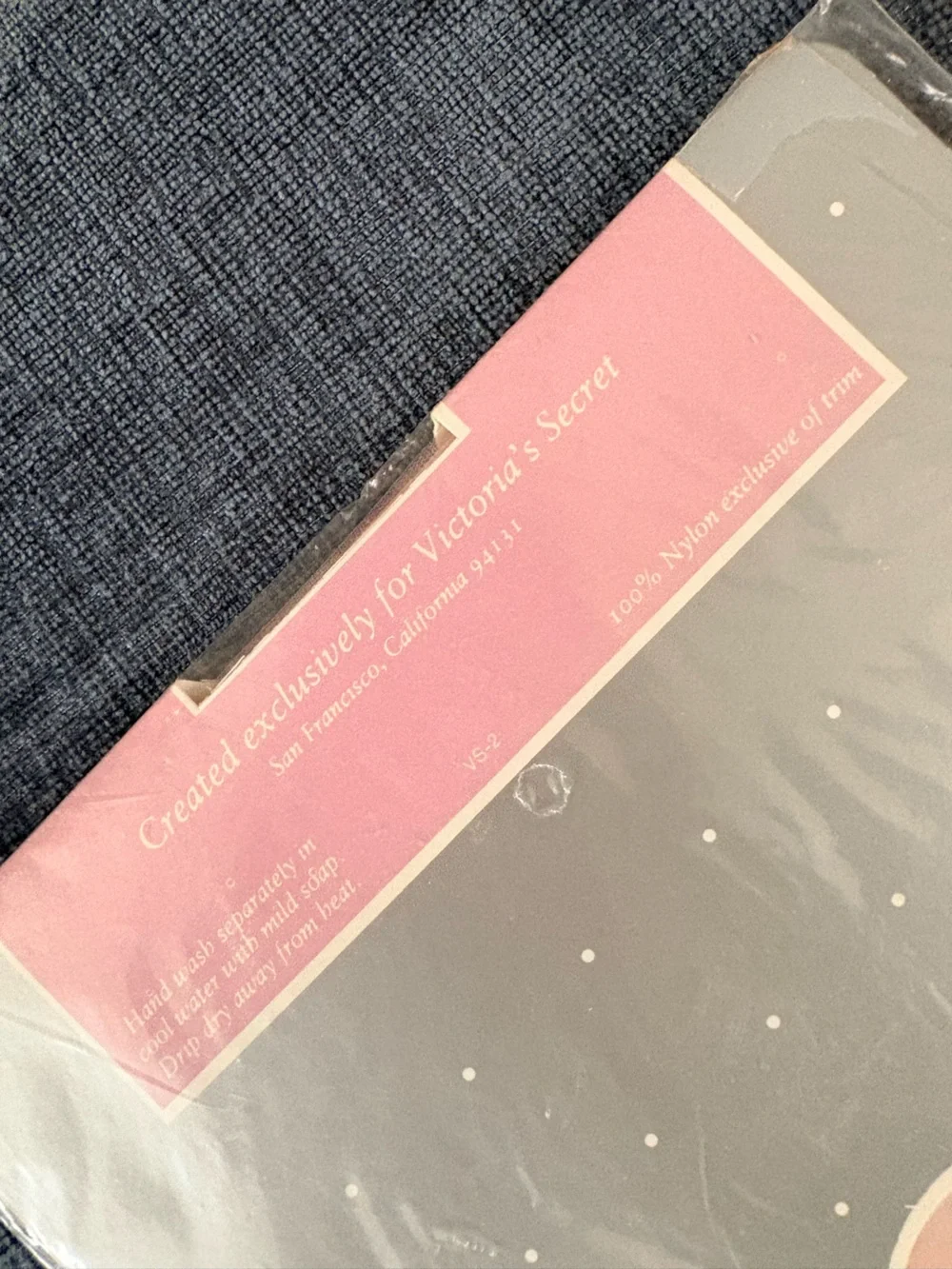 VTG NWT Victoria’s Secret Rose Pink Ultra Sheer Nylon Sandalfoot Toe Stockings